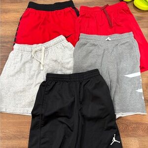 Multiples Kids Shorts Set - Red, Gray, Black